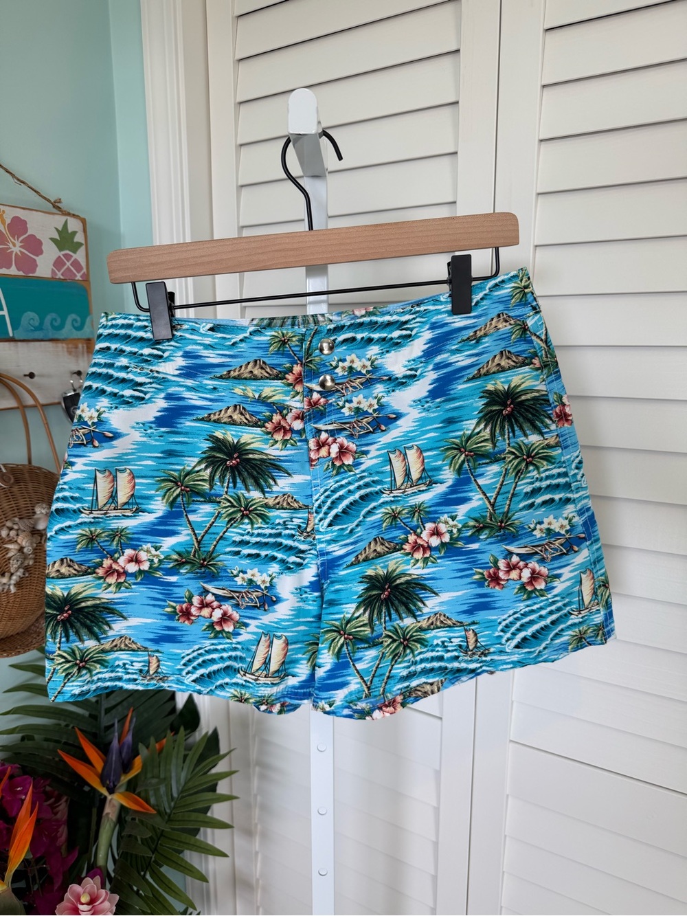 Maui Clothing Co. Tropical Print Board Shorts